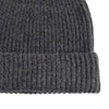 RIBBED KNIT WOOL BEANIE