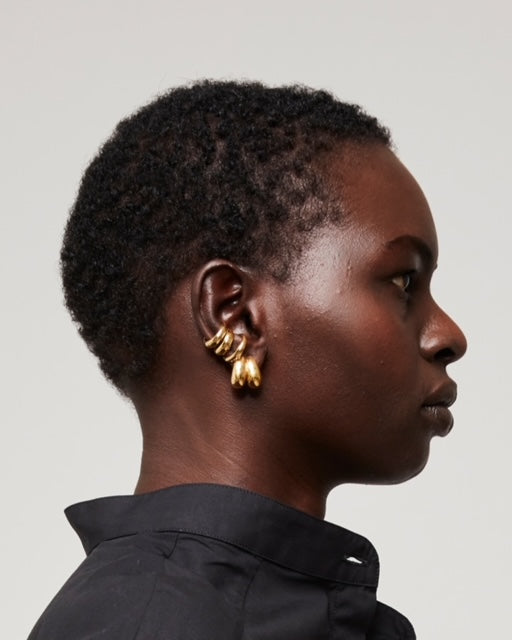 Ear Cuff Thick Gold