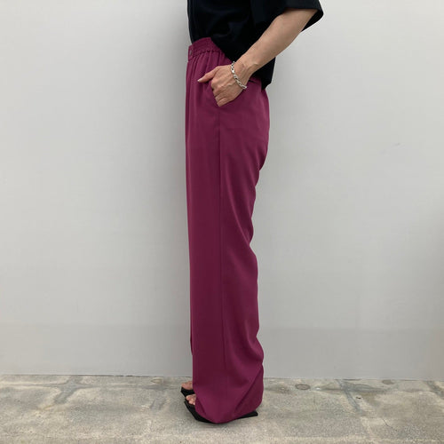 STRETCH WIDE LEG PANTS