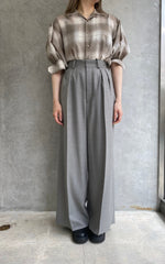 VIYELLA WIDE LEG PANTS-LIGHT PURPLE-