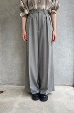 VIYELLA WIDE LEG PANTS-LIGHT PURPLE-