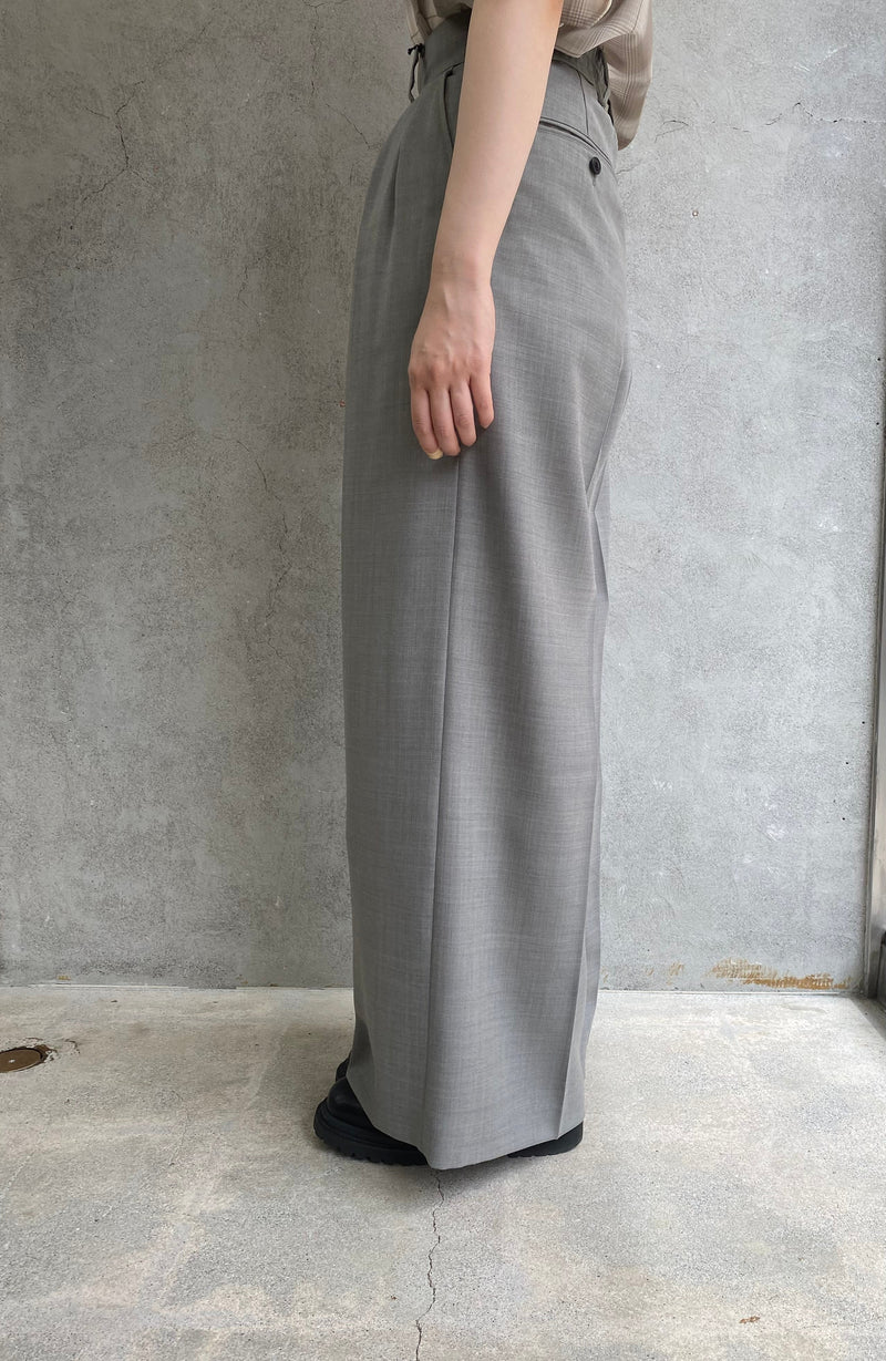 VIYELLA WIDE LEG PANTS-LIGHT PURPLE-