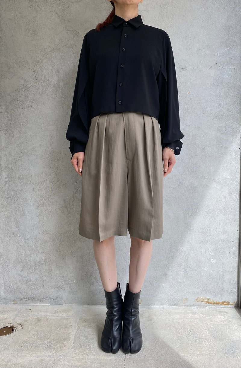 R/P/W TWILL GURKHA SHORTS-BEIGE-