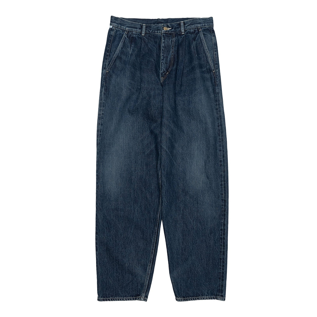 SELVAGE DENIM TWO TUCK TAPERED PANTS – THEMARKET