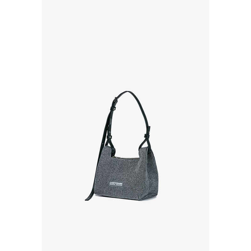 KYOTO METALLIC WRAP BAG SMALL-HOLOGRAM×GRAY-