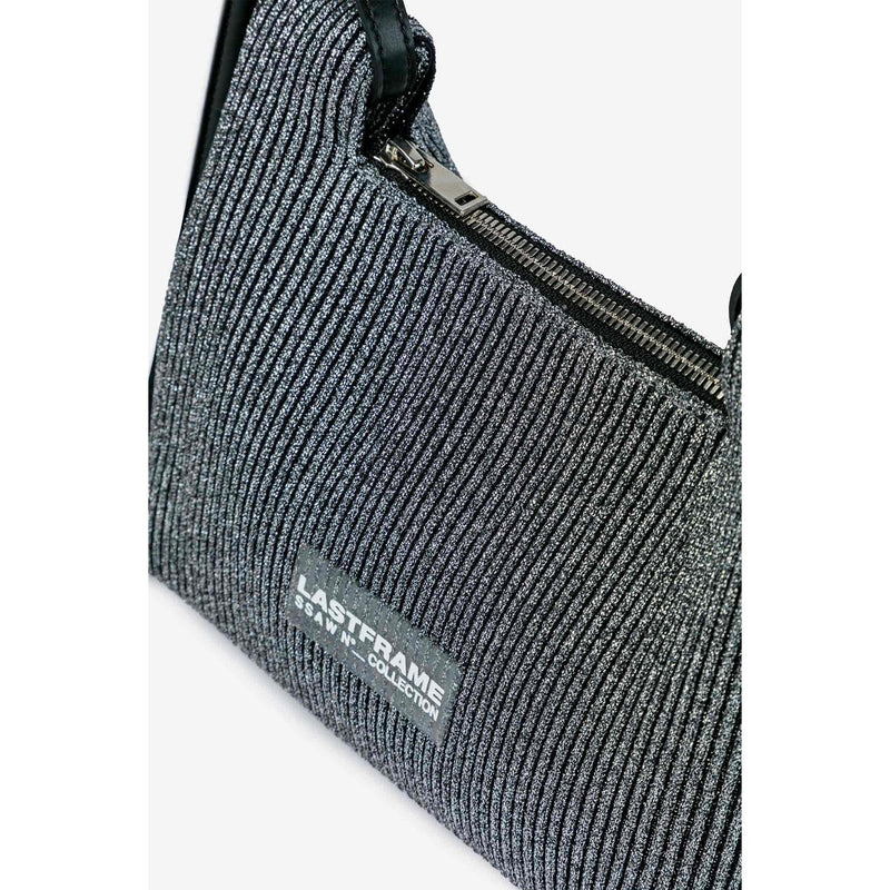 KYOTO METALLIC WRAP BAG SMALL-HOLOGRAM×GRAY-
