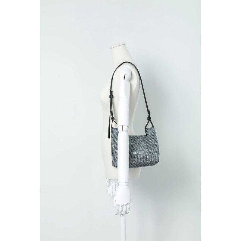 KYOTO METALLIC WRAP BAG SMALL-HOLOGRAM×GRAY-