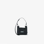 WRAP BAG SMALL-BLACK×IVORY-