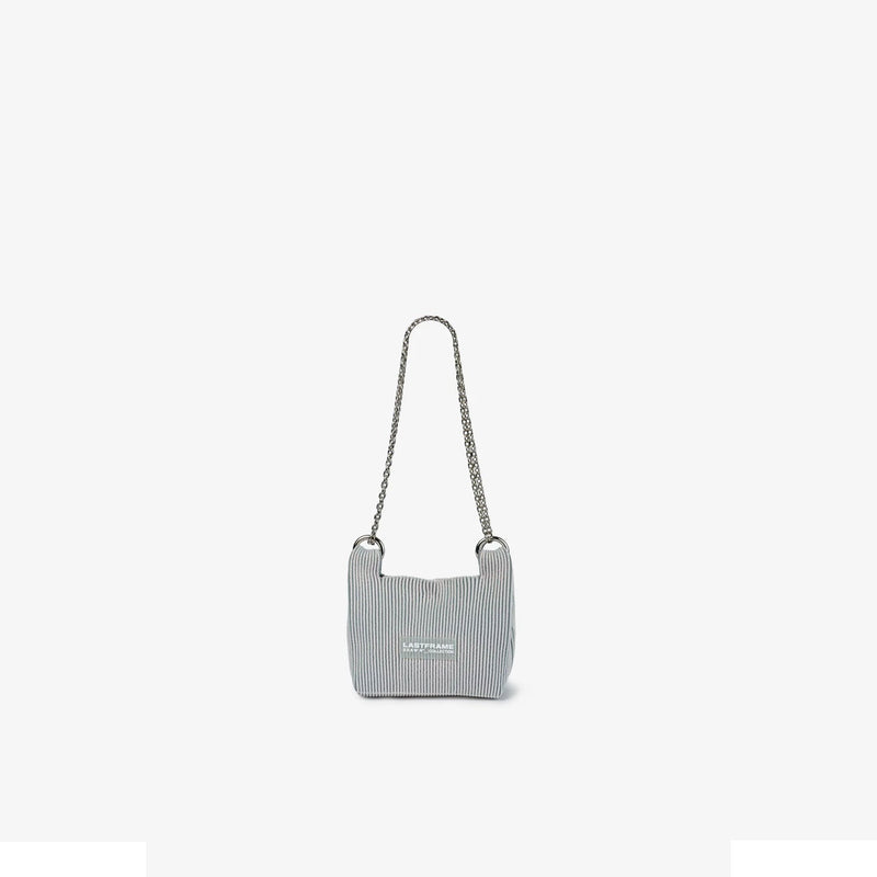 KYOTO METALLIC WRAP BAG MINI(CHAIN)-HOLOGRAM×GRAY-