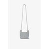 KYOTO METALLIC WRAP BAG MINI(CHAIN)-DARK SILVER×BLACK-