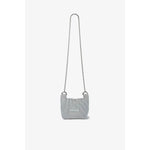 KYOTO METALLIC WRAP BAG MINI(CHAIN)-DARK SILVER×BLACK-