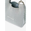 KYOTO METALLIC WRAP BAG MINI(CHAIN)-DARK SILVER×BLACK-