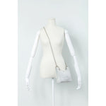 KYOTO METALLIC WRAP BAG MINI(CHAIN)-HOLOGRAM×GRAY-