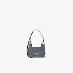 KYOTO METALLIC WRAP BAG SMALL-HOLOGRAM×GRAY-