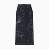 Nature Pattern Jacquard Denim Skirt - blue