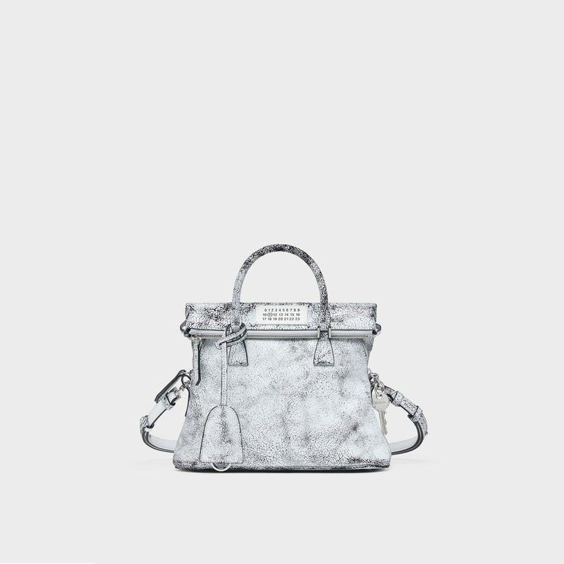 Crossbody bag "5AC" Mini-White & Black