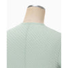 Shirring Jersey Jacquard Long Sleeve Top - black
