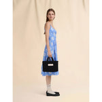 Black nylon Puff small tote bag