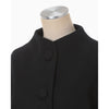 Wool Melton Short Cort - black