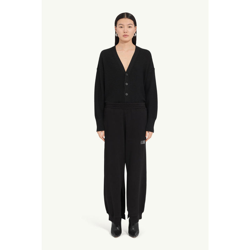 Cotton sweatpants-BLACK-