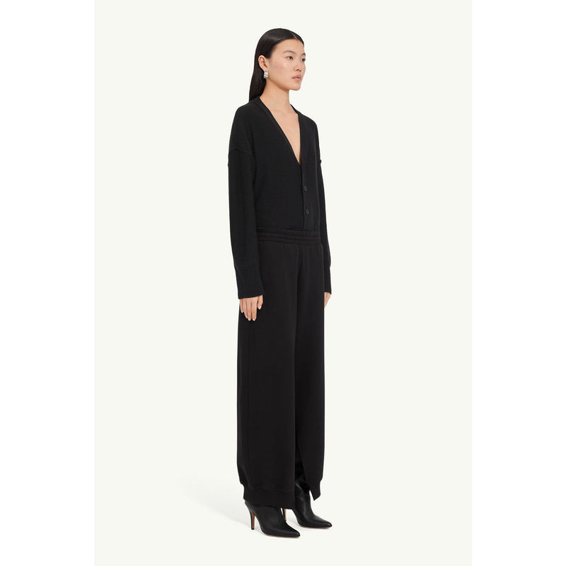 Cotton sweatpants-BLACK-