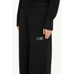 Cotton sweatpants-BLACK-