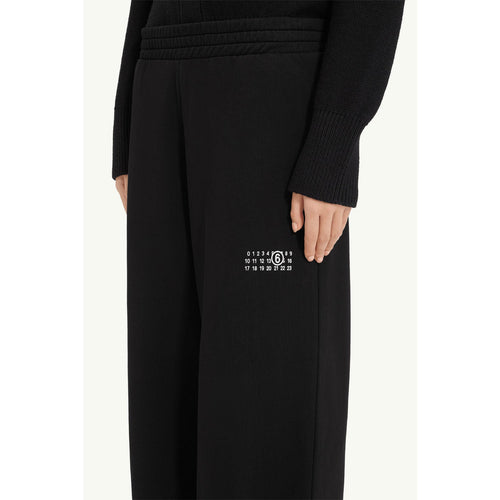 Cotton sweatpants-BLACK-