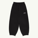 Cotton sweatpants-BLACK-
