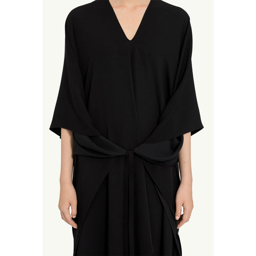Midi dress-BLACK-