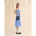 Black leather Museo nano bag with embroidered Marni symbol