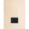 Black leather trifold wallet with Marni Mending embroidery