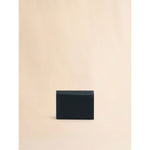 Black leather trifold wallet with Marni Mending embroidery