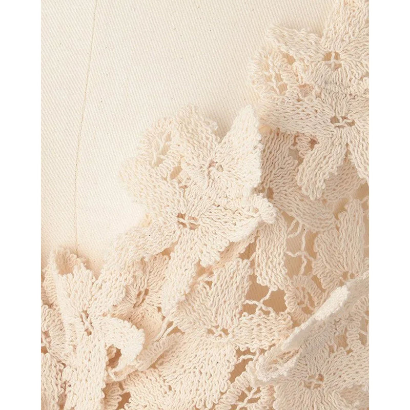 Floral Lace Cropped Bustier