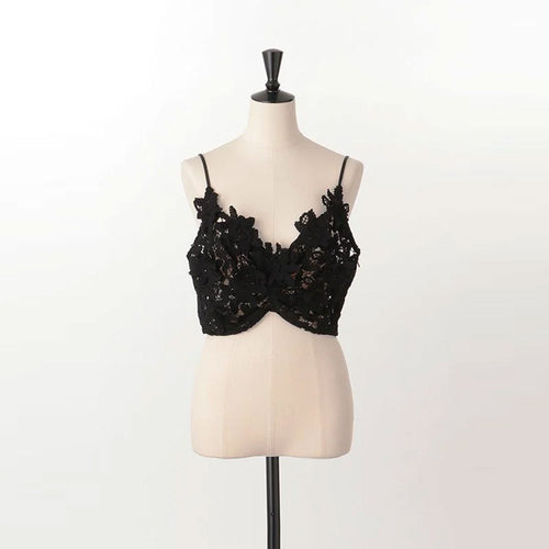 Floral Lace Cropped Bustier