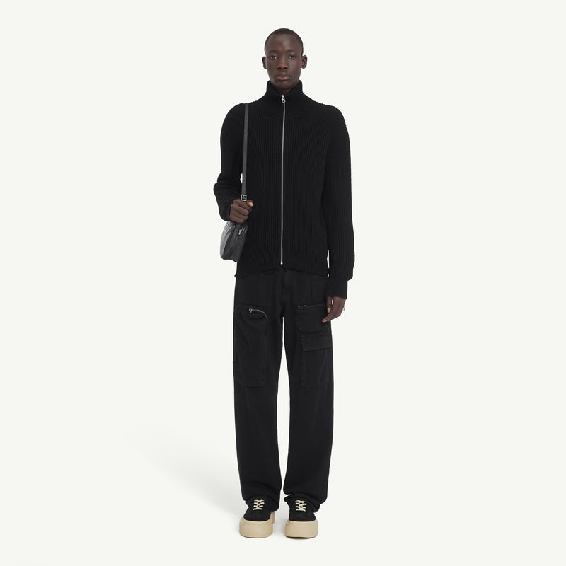 RIBBED KNIT SPORTSJACKET