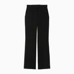 Acetate Polyester High Waisted Center Creased Suit Trouser