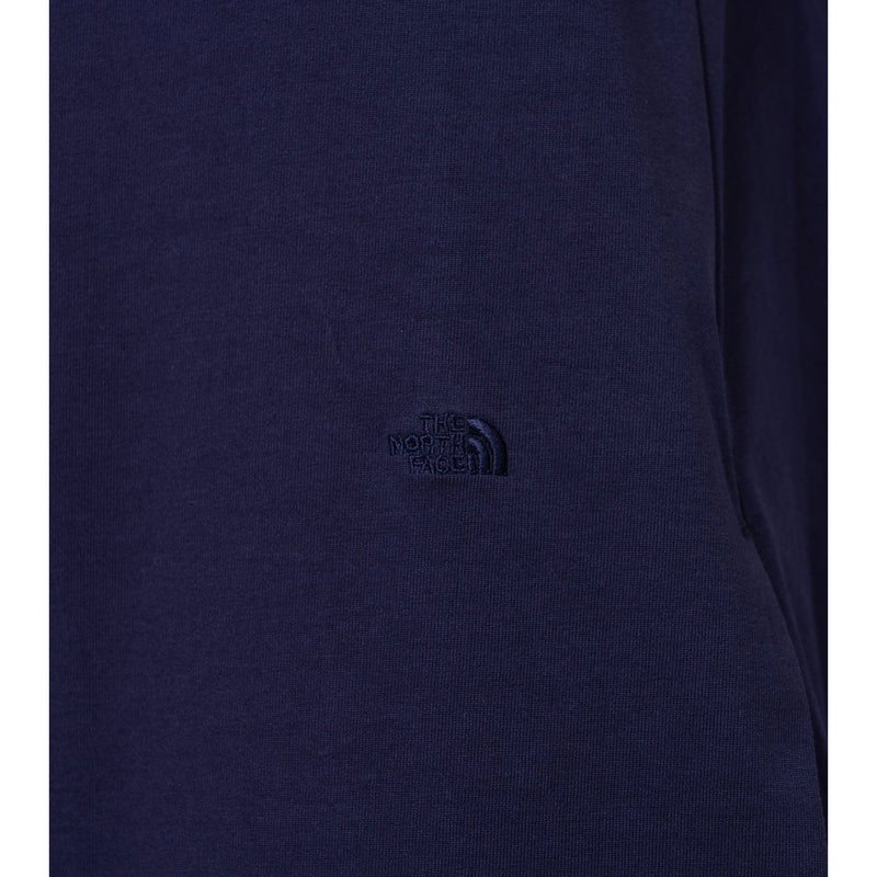 Cotton Jersey Sleeveless Flared Dress-NAVY-