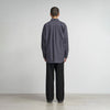 OXFORD L/S OVERSIZED BAND COLLAR SHIRT