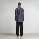 OXFORD L/S OVERSIZED BAND COLLAR SHIRT