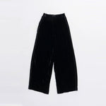 Velour Line Easy Pants-BLACK-