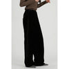 Velour Line Easy Pants-BLACK-