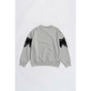 Lace Sweatshirt-GREY-