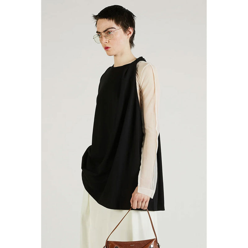 Layered Twist Over Top-WHITE-