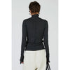 Pure Merino Wool Turtleneck Top -GRAY-