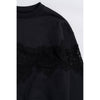 Lace Sweatshirt-BLACK-