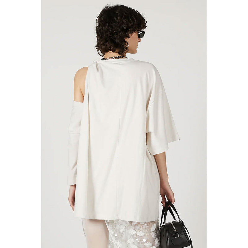 Layered Twist Over Top-WHITE-