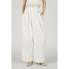 Wide Gathered Pants-BLACK-
