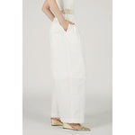 Wide Gathered Pants-BLACK-
