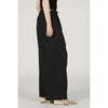 Wide Gathered Pants-BLACK-