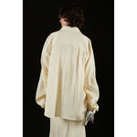 Satin Shirt And Camisole -WHITE-